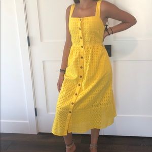 J crew yellow dress